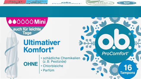 O B Tampons Procomfort Mini St Dauerhaft G Nstig Online Kaufen Dm De