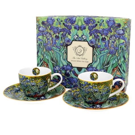 Set Tasses Espresso Porcelaine Vincent Van Gogh Iris X Mm