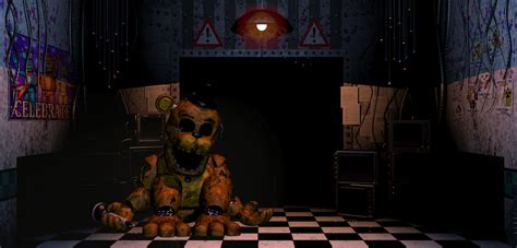 Golden Freddy In Office By Fnaf3dart On Deviantart