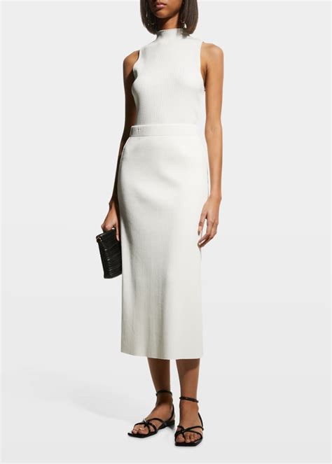 Vince Ribbed Midi Pencil Skirt Bergdorf Goodman