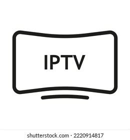 Tv Iptv Text Line Icon Movie Stock Vector (Royalty Free) 2220914817 ...