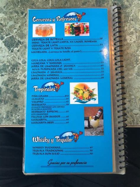 Menu At Delicias Del Mar Restaurant Santiago Carr Nacional Kil Metro