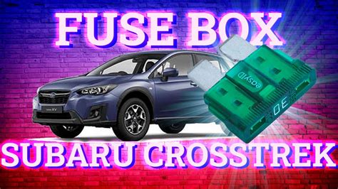 Subaru Crosstrek Hybrid Awd Fuse Box Diagrams