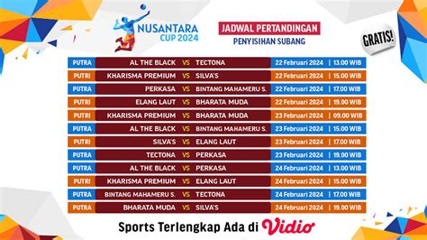 Jadwal Siaran Langsung Dan Link Live Streaming Turnamen Bola Voli