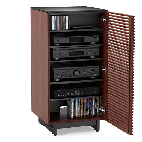 Bdi Corridor 8172 Audio Tower Chocolate Stained Walnut World Wide