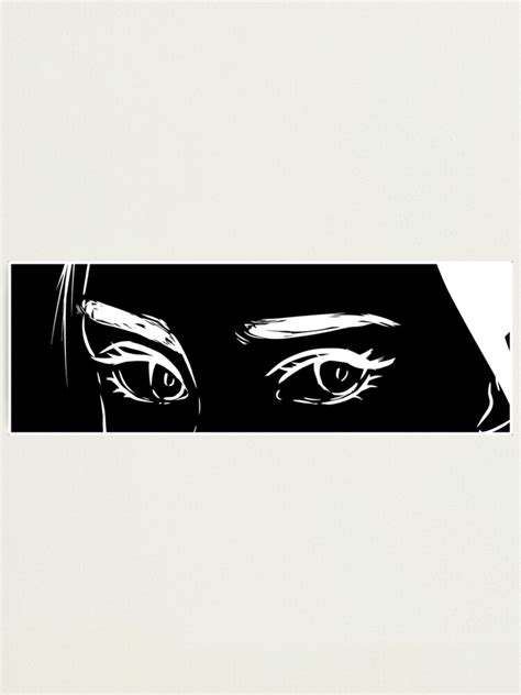 "Anime Girl Eyes - Black and White - Japanese Style Anime Art" Photographic Print for Sale by ...