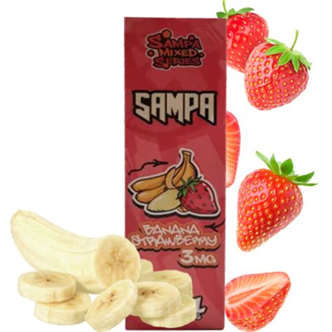 Líquido Sampa Mixed Series Banana Strawberry Cigarro Eletrônico