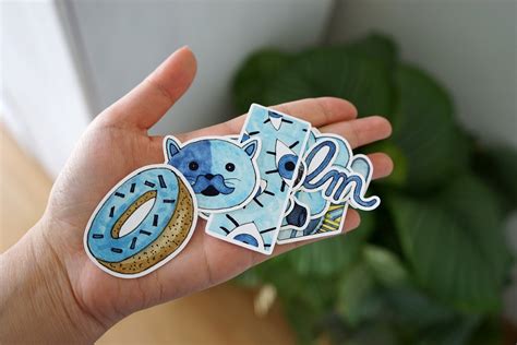 Blue Aesthetic Sticker Pack - Etsy