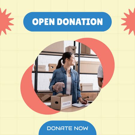 Donation box Templates Free - Graphic Design Template | VistaCreate