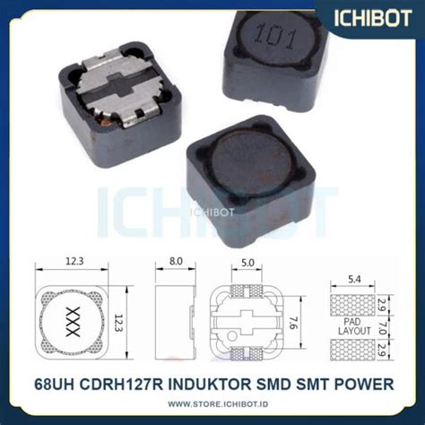 68uH CDRH127R Induktor SMD SMT Power Inductor CDRH 127R 68 UH ICHIBOT