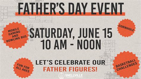 Jun 15 | Father's Day Event at Snellville Community Church | Snellville