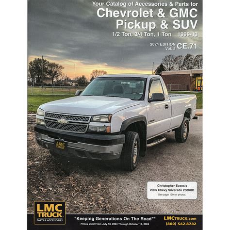 LMC Parts Catalog For 1999 2013 Chevy Silverado Tahoe