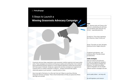 Launch A Winning Grassroots Advocacy Campaign Public Affairs Tips And