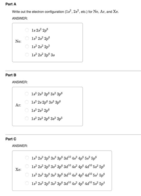 Solved Write out the electron configuration (1s^2, 2s^2, | Chegg.com