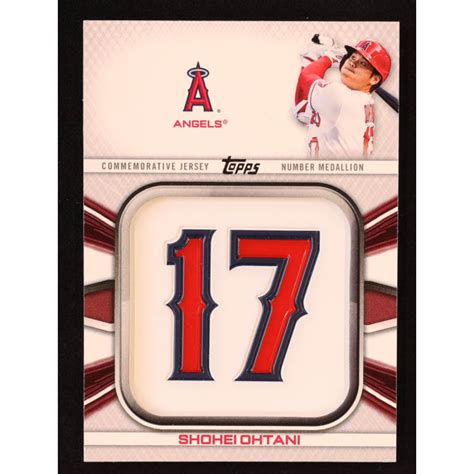 Shohei Ohtani 2022 Topps Commemorative Player Jersey Number Medallions