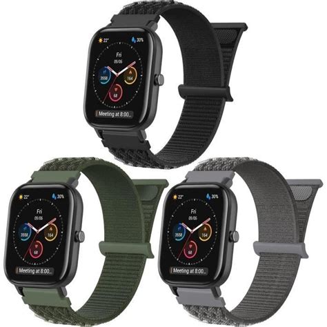 Bracelet Pour Amazfit Gts Mm Bracelet Sport En Nylon Pour Amazfit