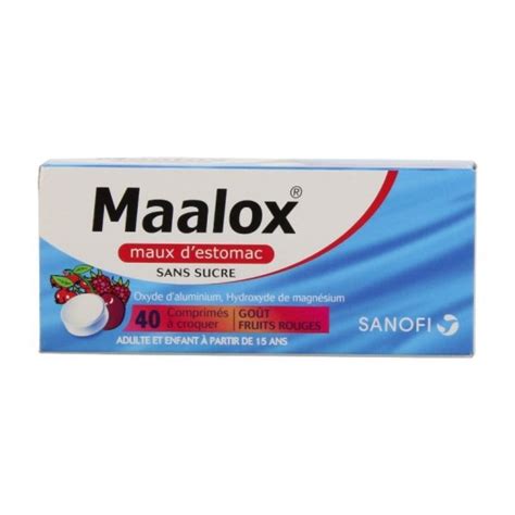 Maalox Maux D Estomac Sans Sucre Fruits Rouges Comprim S