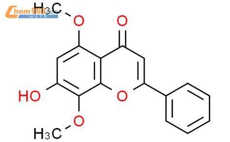 3316 54 9 4H 1 Benzopyran 4 one 7 5 8 dimethoxy 2 phenyl CAS号