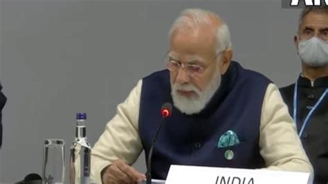 Cop26 Live India Will Reach Net Zero Emissions By 2070 Says Pm Modi