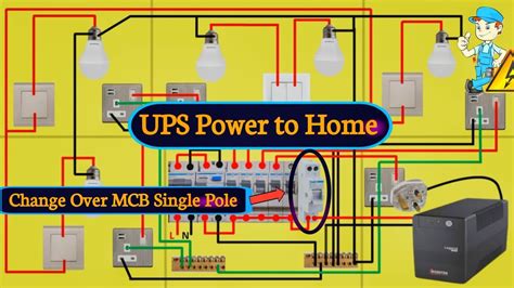 How To Connect Ups To Home Distribution Board Ups Power Emergency