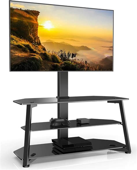 Fitueyes 3 Tier Universal Corner Floor Tv Stand For 37 70