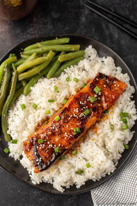 Teriyaki Salmon Recipe Grillonadime