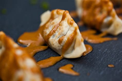 The Best Damn Vegan Dumplings with Easy Peanut Sauce