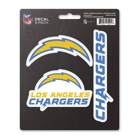 Los Angeles Chargers 2020 Logo - Set Of 3 Sticker Sheet at Sticker Shoppe