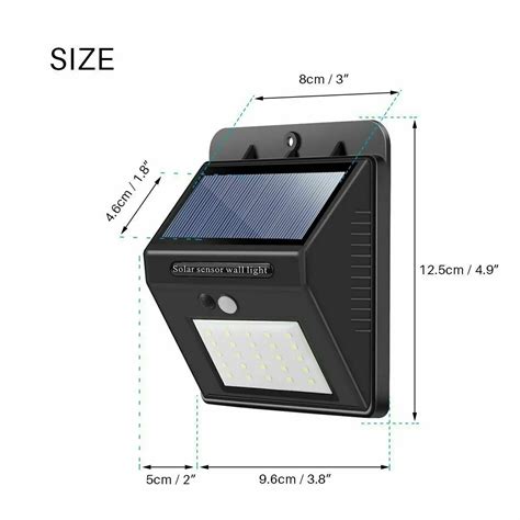 Luces LED con Sensor de movimiento PIR para exteriores lámparas