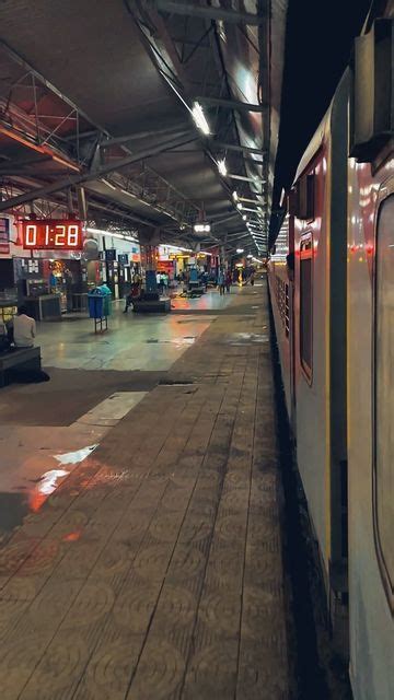 Train at Indian Railway Station