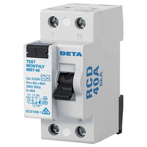 Deta A Type A Residual Current Operated Circuit Breaker Without