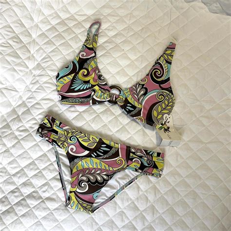 Rare Vintage Bikini Set Top Is Size Small Depop