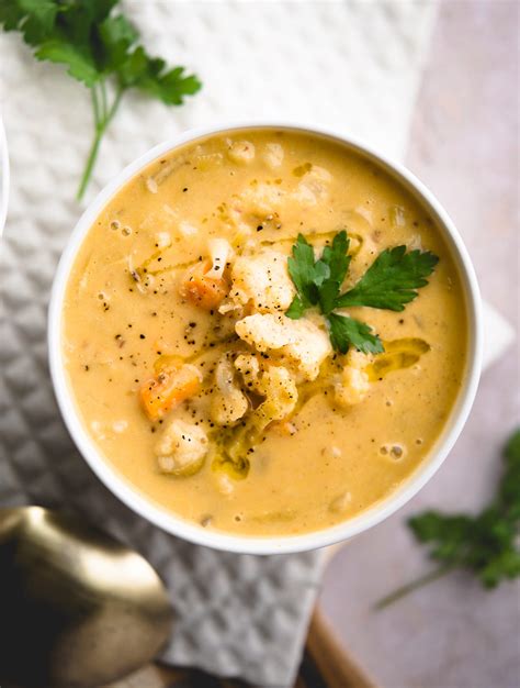 Creamy Cauliflower And Leek Soup Paleo Fullheart Nutrition