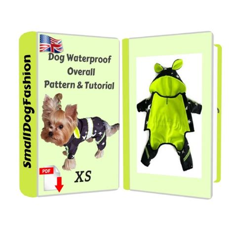 Waterproof Dog Coat With Hood Pattern PDF Dog Coat Pattern PDF - Etsy