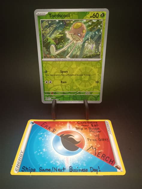 Toedscool Scarlet Violet 25 198 NM Reverse Holo Pokemon Card EBay