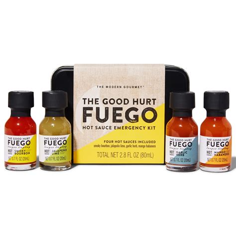 Thoughtfully The Good Hurt Fuego Hot Sauce Gift Set Sampler India Ubuy