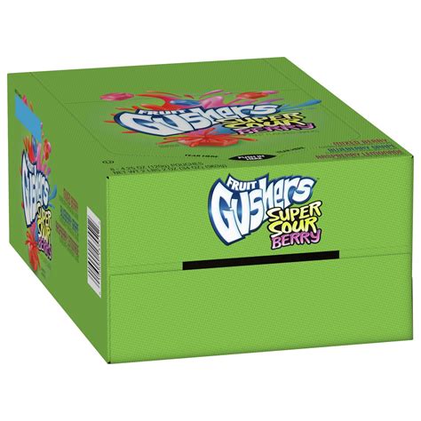 Fruit Gushers Gushers Super Sour Berry Fruit Flavored Snacks 8 Count 8