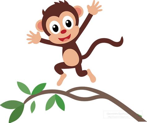 Cute Monkey Clipart Set Graphic By DIPA Graphics Creative Fabrica