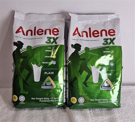 Anlene Low Fat Milk Powder For Adults 600 Grams X 2