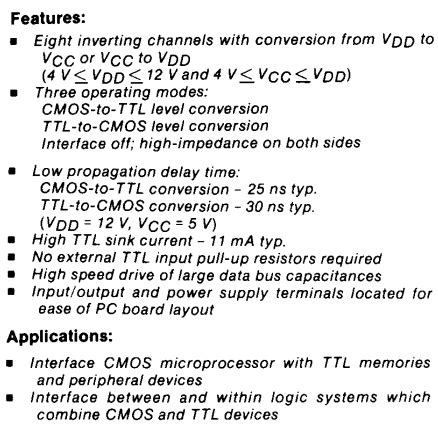 CD40116 Datasheet PDF Harris Corporation