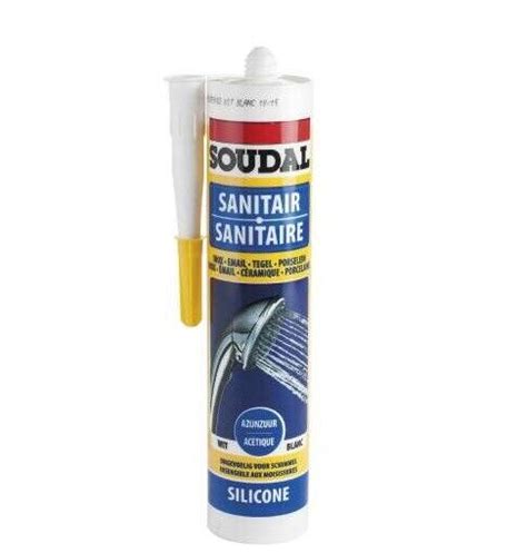 Soudal Mastic Silicone Sanitaire Blanc Cartouche Ml Salle De Bains