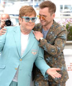 Sir Elton John And Taron Egerton At The Rocketman Cannes Photocall