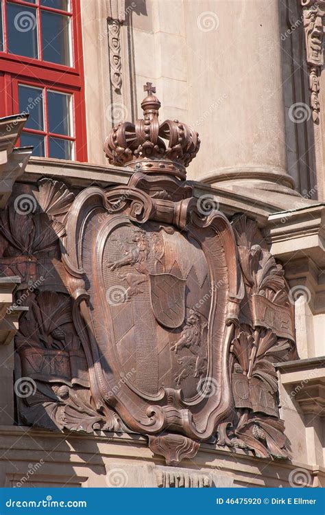 Coat of arms of Bavaria stock photo. Image of building - 46475920