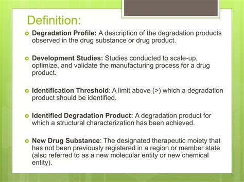 Impurities Of New Drug Products Ppt