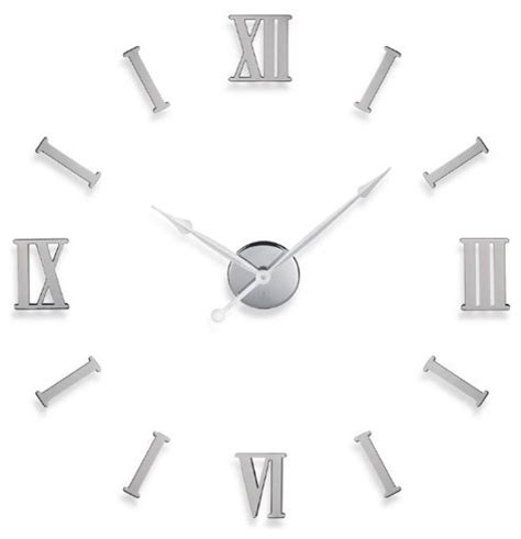 DIY Metal Wall Clock with Roman Numerals - Transitional - Wall Clocks - by Home Clever, Inc.