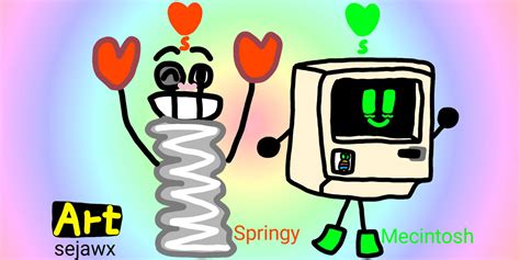 Inanimate Insanity: Springy x Macintosh(Art) by sejawx on DeviantArt