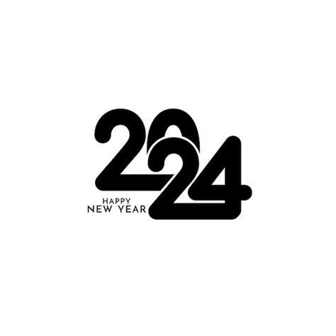 Premium Vector Elegant Happy New Year Modern Text Design On