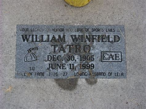 William Winfield Tatro Monumento Find A Grave