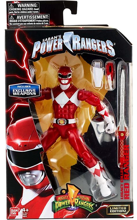 Power Rangers Mighty Morphin Legacy Red Ranger 6.5 Action Figure ...