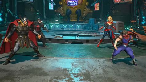 Marvel Vs Capcom Infinite Thor Captain America VS Captain Marvel